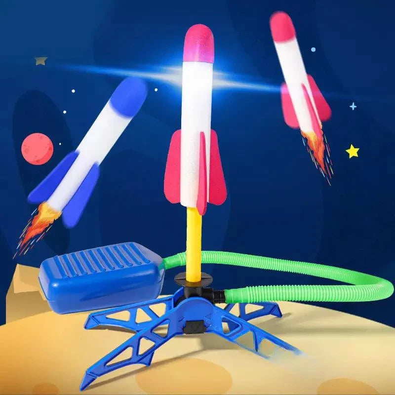 Brinquedo Educativo Foguete Kit de Jogo ao Ar Livre Divertido para Crianças