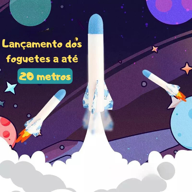 Brinquedo Educativo Foguete Kit de Jogo ao Ar Livre Divertido para Crianças