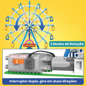Blocos de Montar Roda-Gigante Iluminada para Crianças