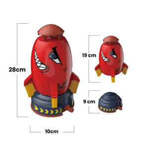 Brinquedo de Foguete Jato de Água Divertido e Fácil de Montar
