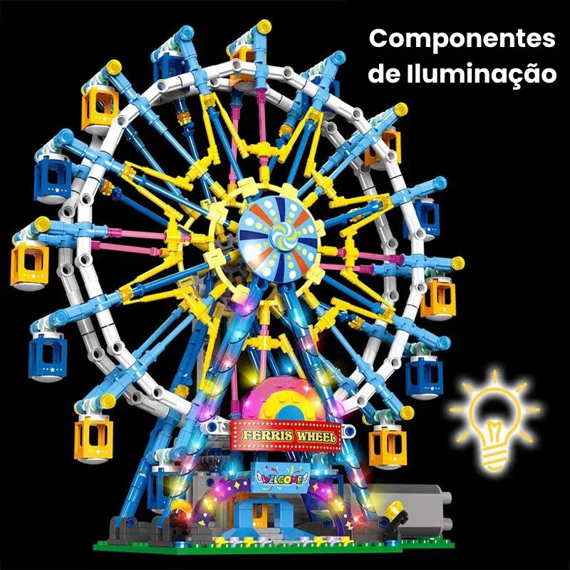 Blocos de Montar Roda-Gigante Iluminada para Crianças